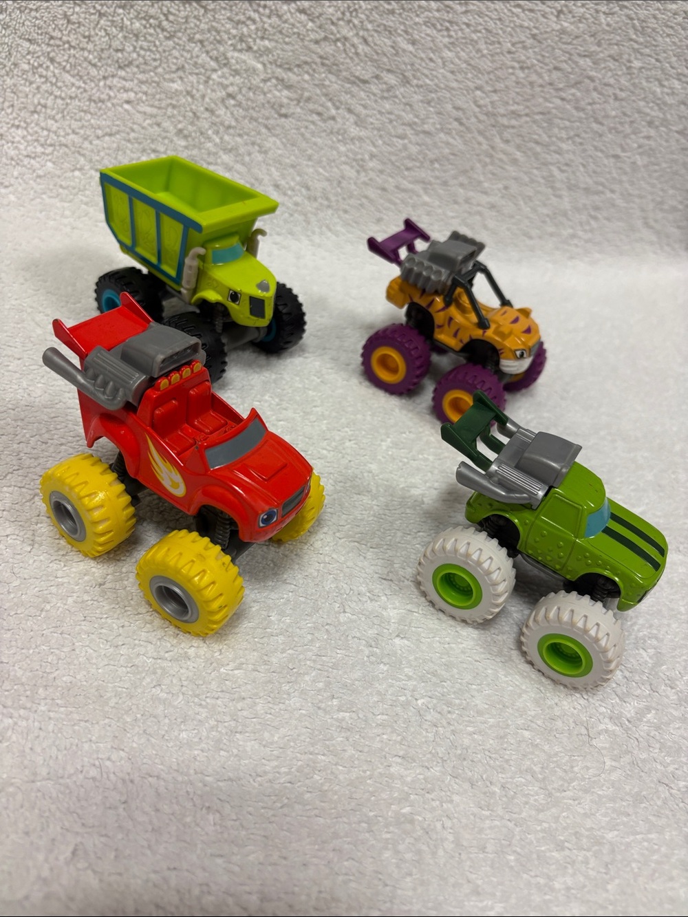 Mattel blaze Monster machine trucks Zeg pickles stripes